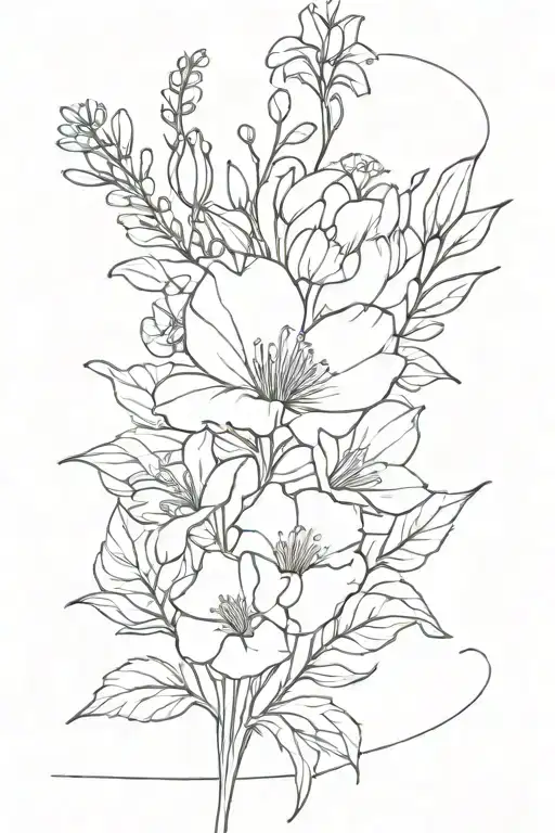 Birth Flower Bouquet