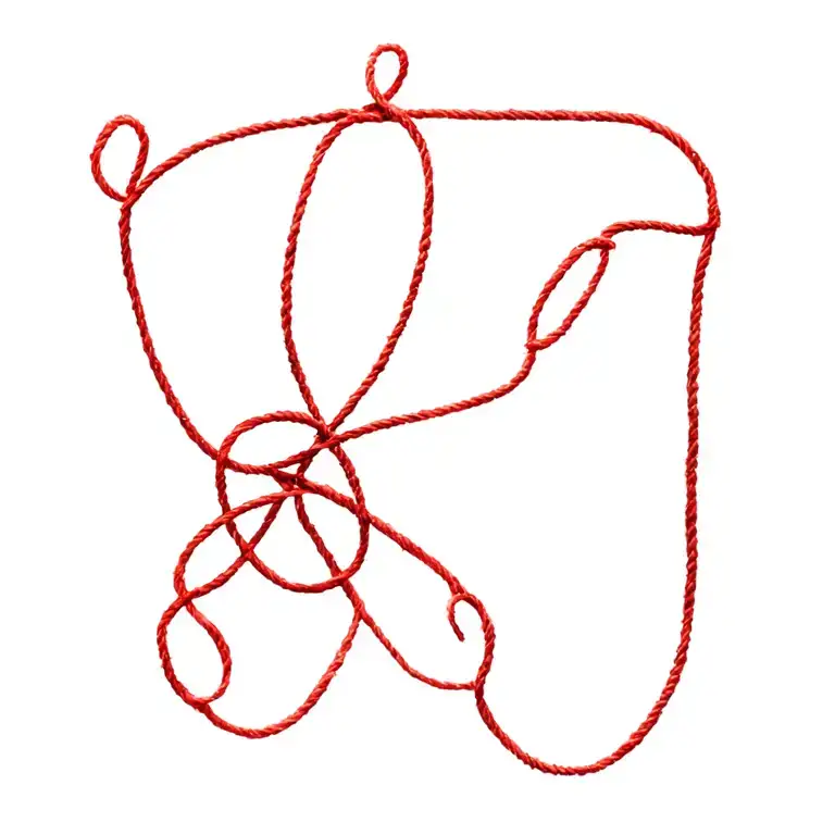 Red String With Protection Runes