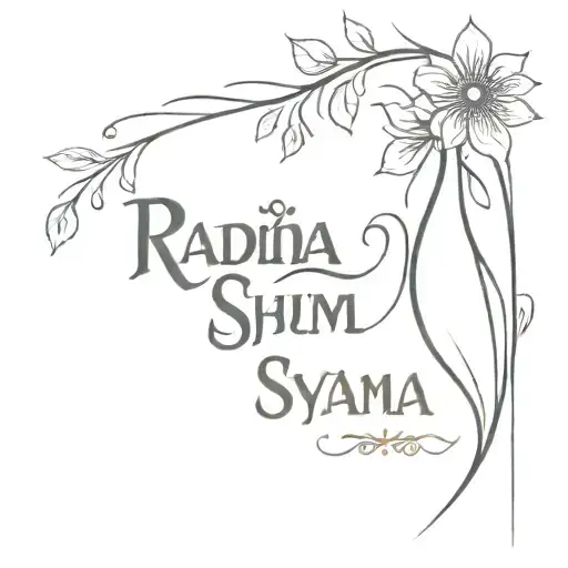 Radha Shyam Name Written