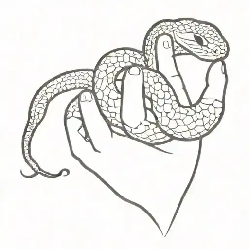 Snake And Hand