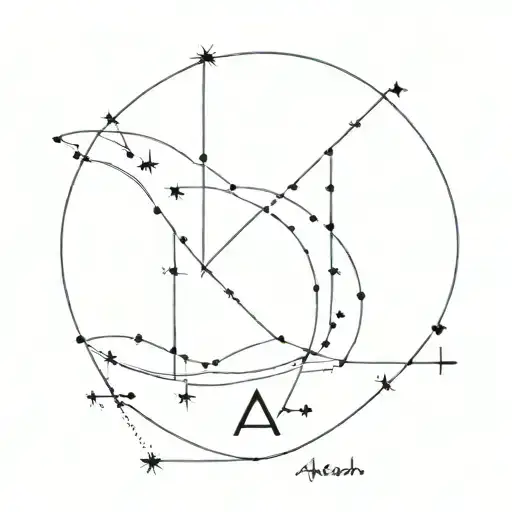 A Constellation Of Stars Forming The Shape Of The Client's Name 'Aakash'