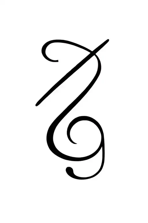 Music Symbol Minimalist With Z