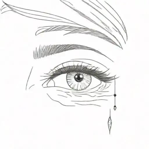 Beauty Mark Under Right Eye