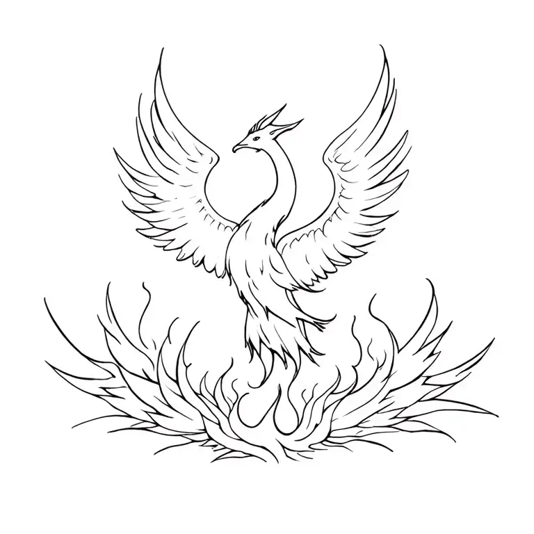 Phoenix Rising From Ashes