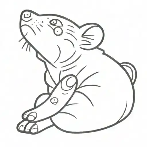 Naruto Hand Sign Line Rat