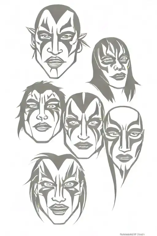 Kiss Rockband Makeups