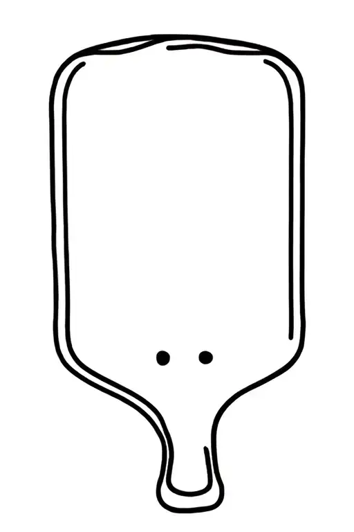 Spanking Paddle With Handle And Holes Forming The Shape