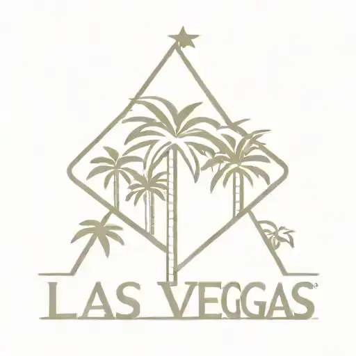 Welcome To Las Vegas Sign And Palm Tree