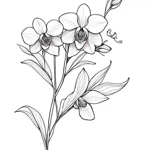 Honeysuckle And Orchid