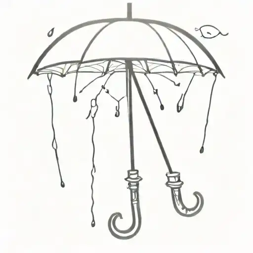 Oswald Cobblepot's Umbrella With A Joker Reference