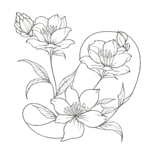 Birth Flowers Intertwined