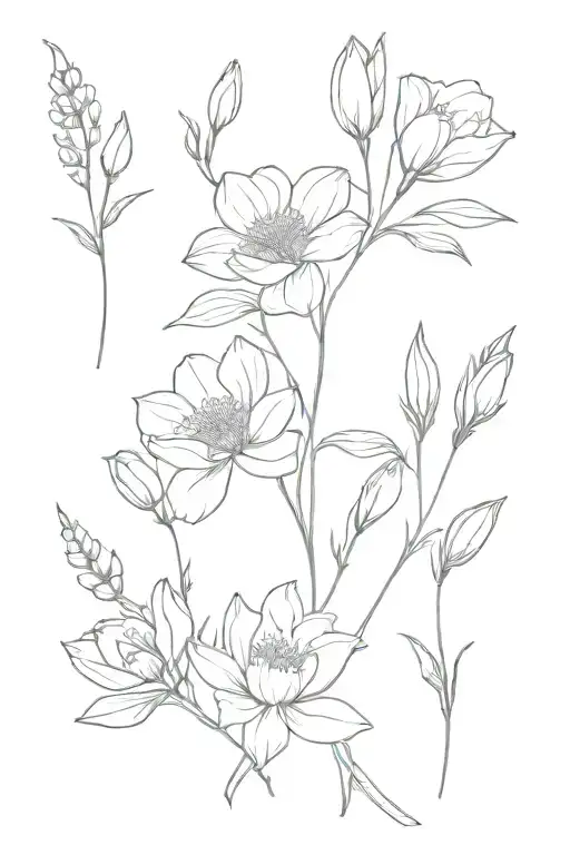 Family Birth Flowers