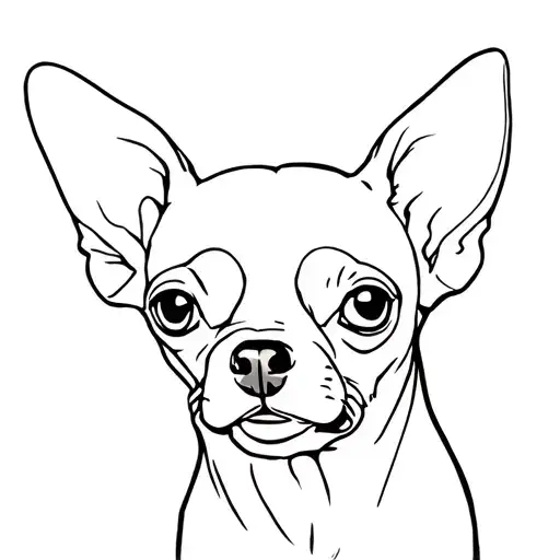 Chihuahua Ears Outline