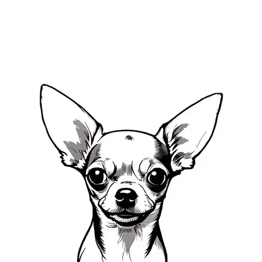 Chihuahua Ears Outline