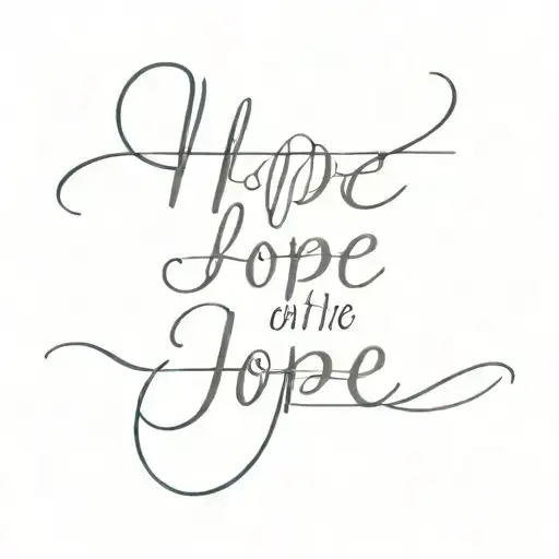 Hope On The Horizon Words Written
