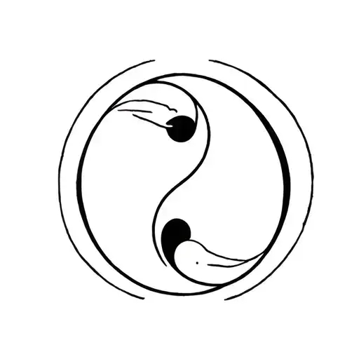 Black Cat White Cat Ying Yang