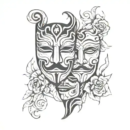 Theatre Masks Tragedy And Comedy