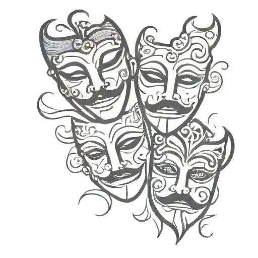Theatre Masks Tragedy And Comedy