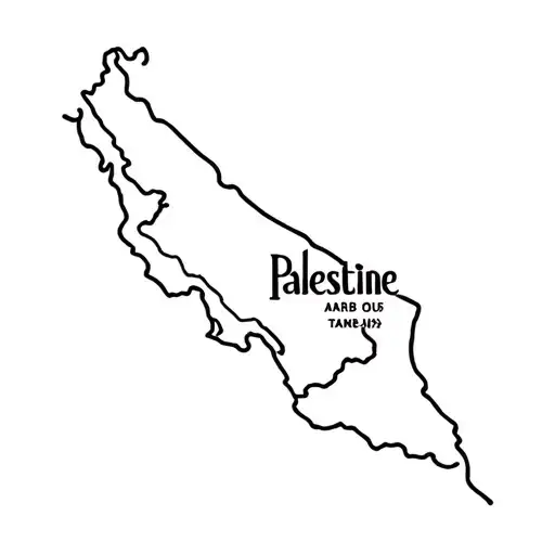 Arab Oud Instrumental And Map Of Palestine