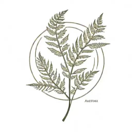 Fern Leaf Wrapped Around The Word Aotearoa