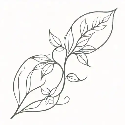 Gemini Zodiac Sign With Leaf Elements