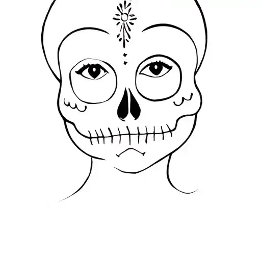 Women Los Muertos Face Paint