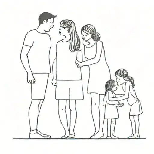 A Family With Parents And 3 Daughters