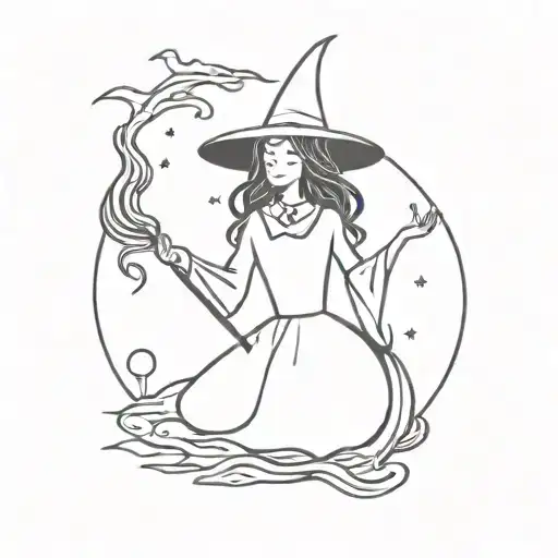 Witch Casting Spells