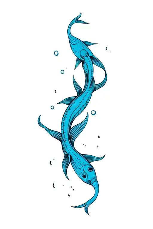 Sea Animals Swimming Together
