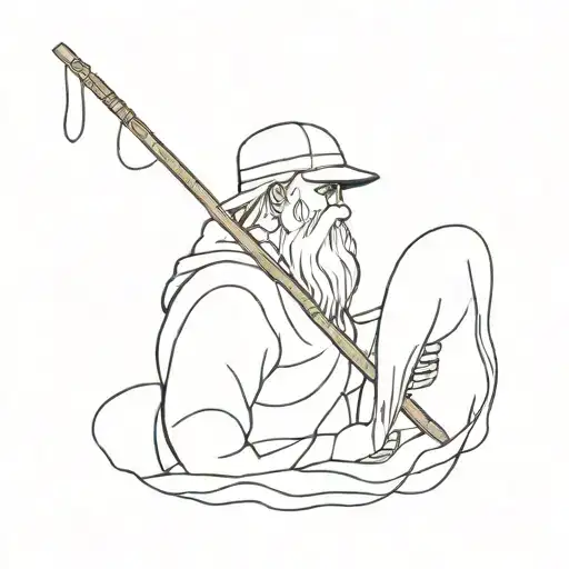 Deceased Fisherman Grandfather