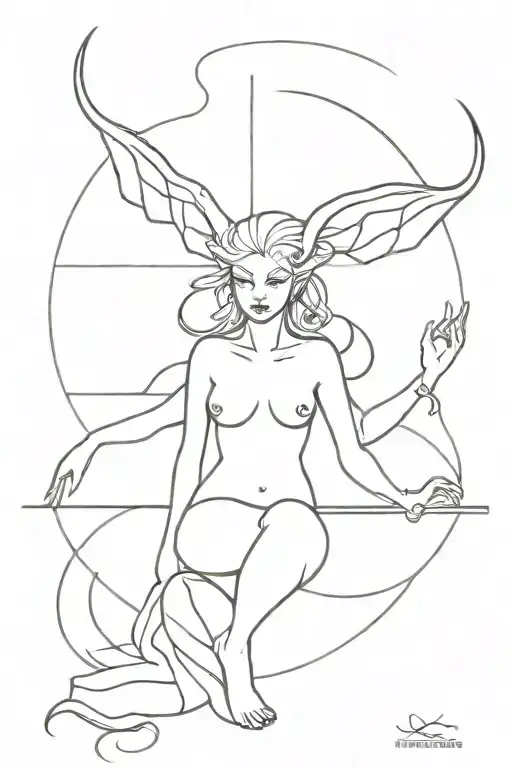 Pheromone Succubus Symbol Incorporating Elements