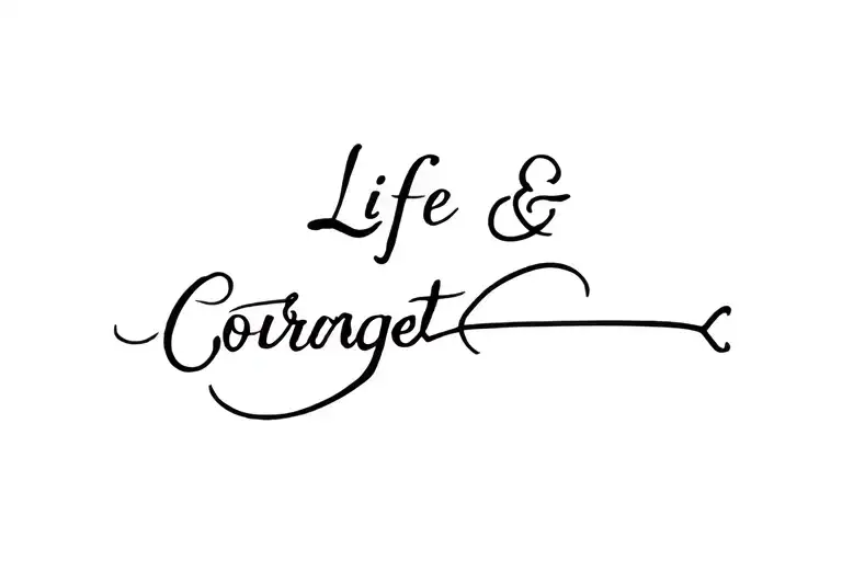 Life And Strength Courage