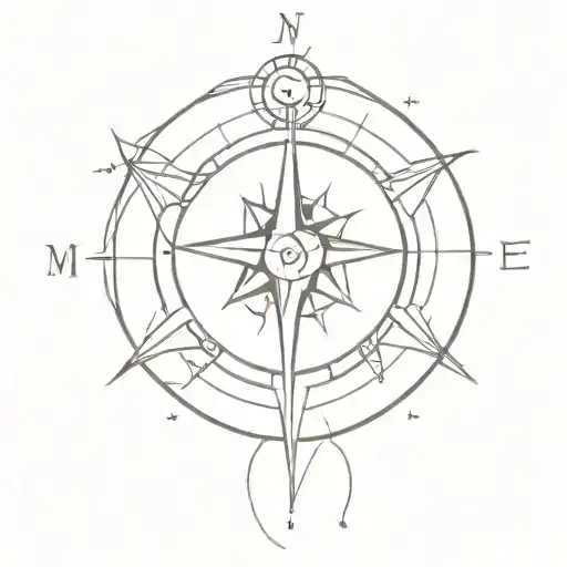 Nautical Compass Surrounded