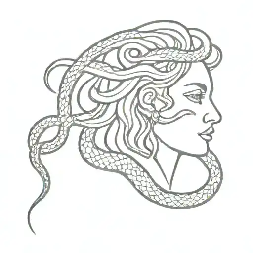 Medusa And Snake