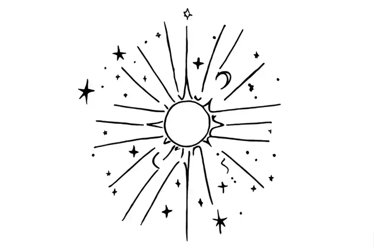 Stars And Sun Shining