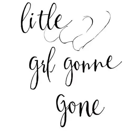 Words Little Girl Gone