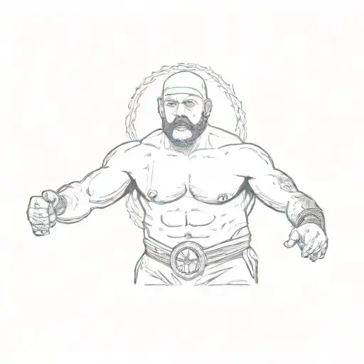 A Wrestler With A Beard