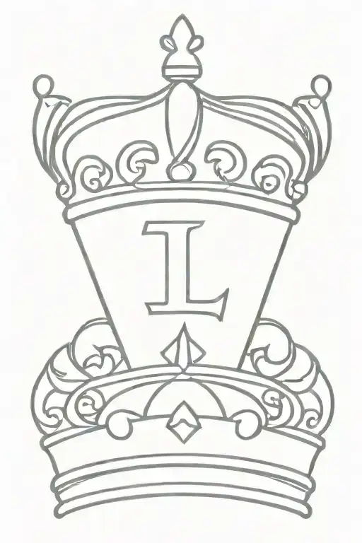 Crown With L Letter