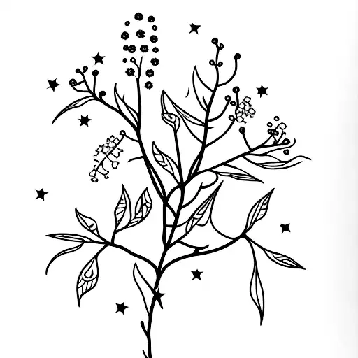 Viburnum Plant With Stars