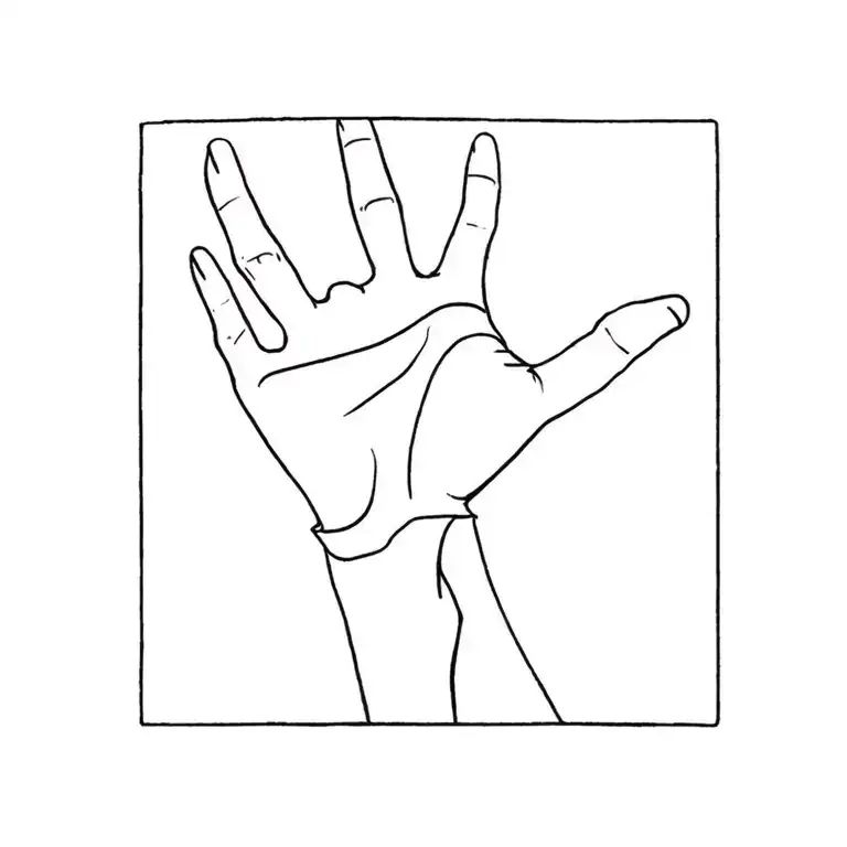 A Minimalist Tattoo That Can Cover My Scar In My Right Hand