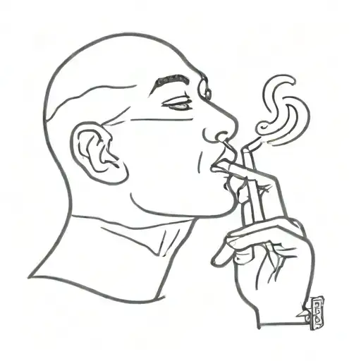 Ray Smoking A Cigarette A Cigarette
