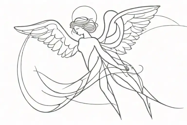 Angel Abstract Design