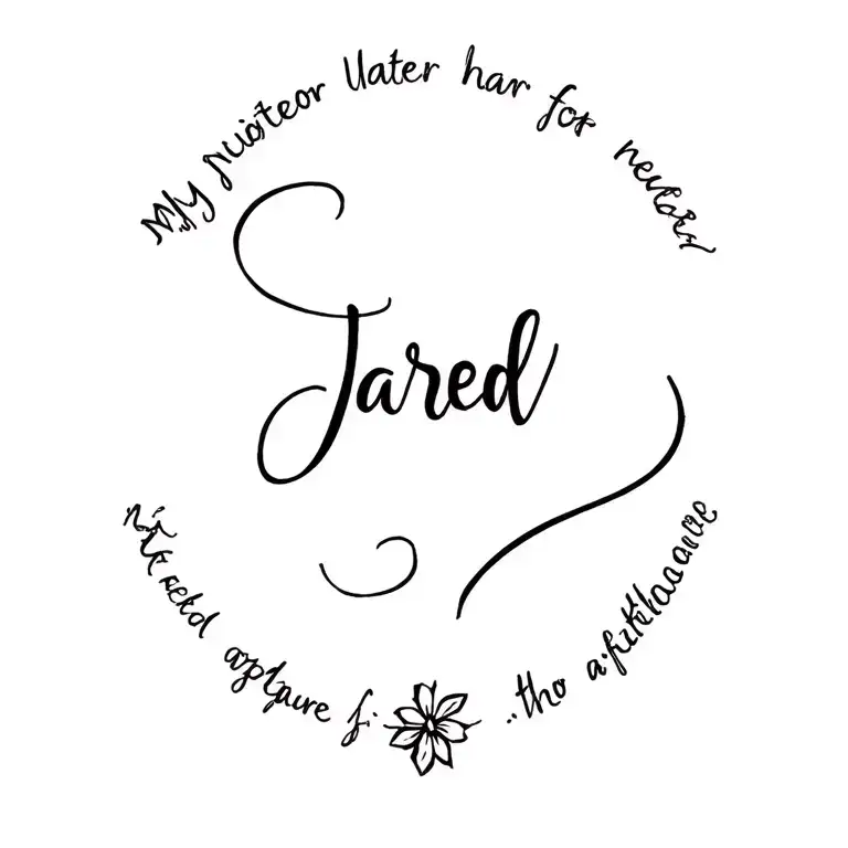 Memorial Tattoo For My Nephew Named Jared