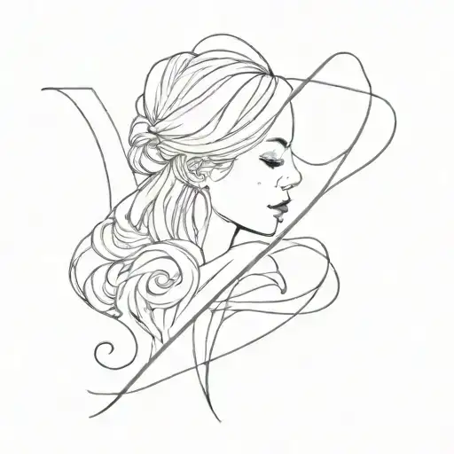 Girl With Letter K