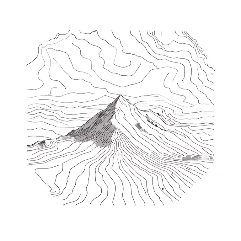 Topographic Map Of Mont Ventoux