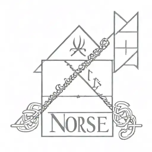 Latin Quote On Norse Symbols