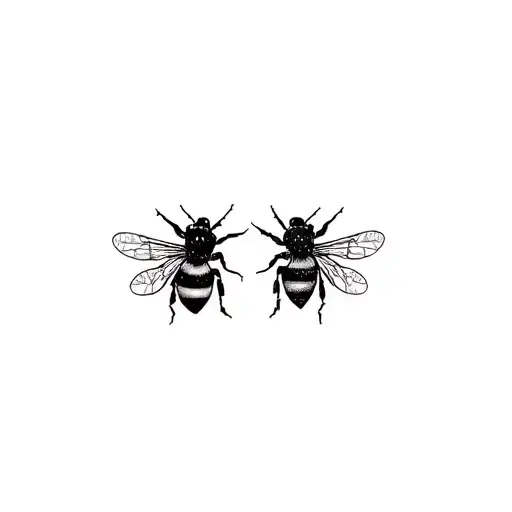 Bee And Wasp Couple Love