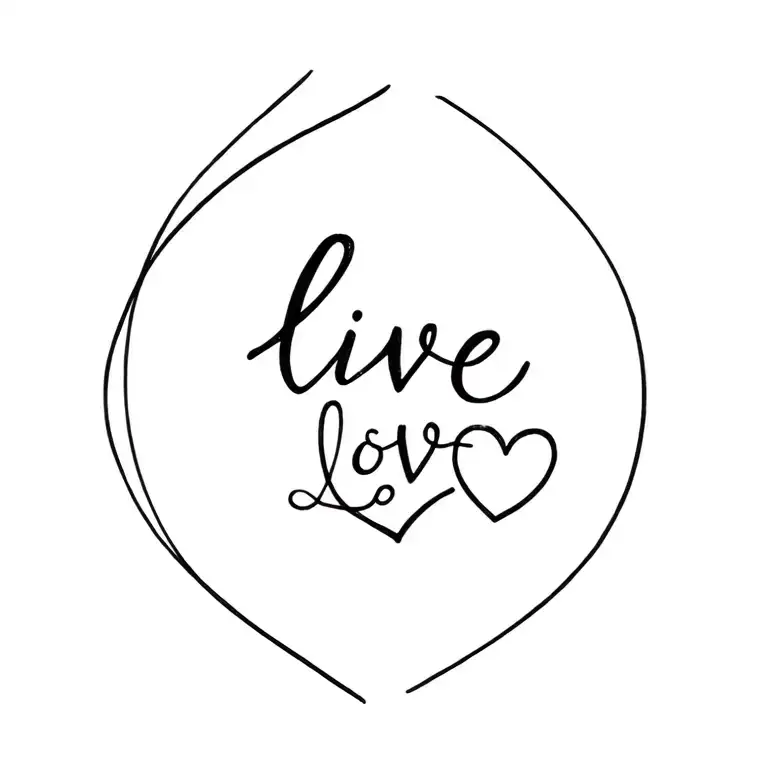 Words Live Love Light