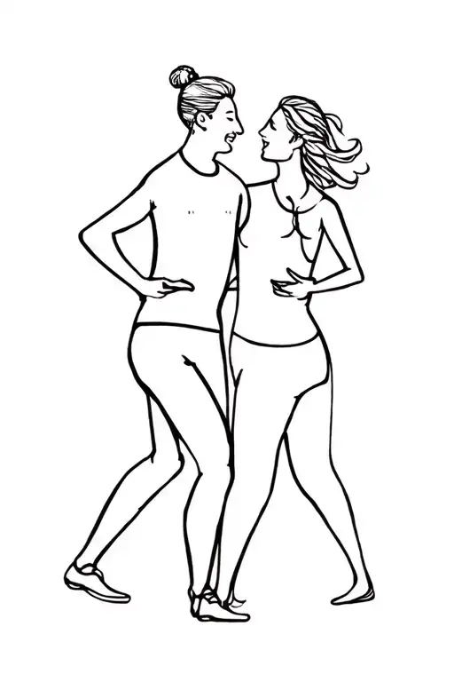 People Having Fun Dancing Together