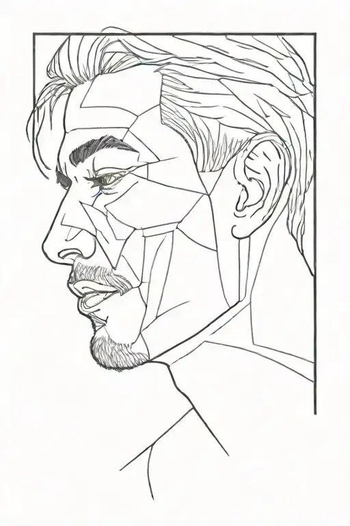 Male Face Outline